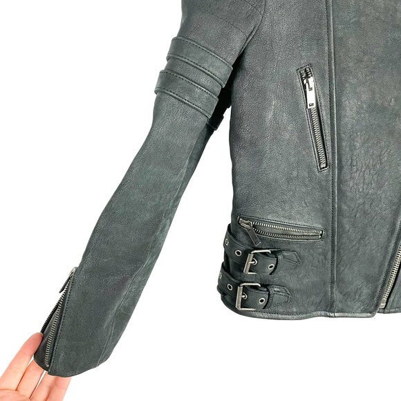 Wilfred Bobine Moto‎ Leather Jacket - Picture 6 of 11